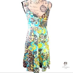 Laundry by Shelli Segal 100% Silk Fit and Flare Mini Dress Size 4